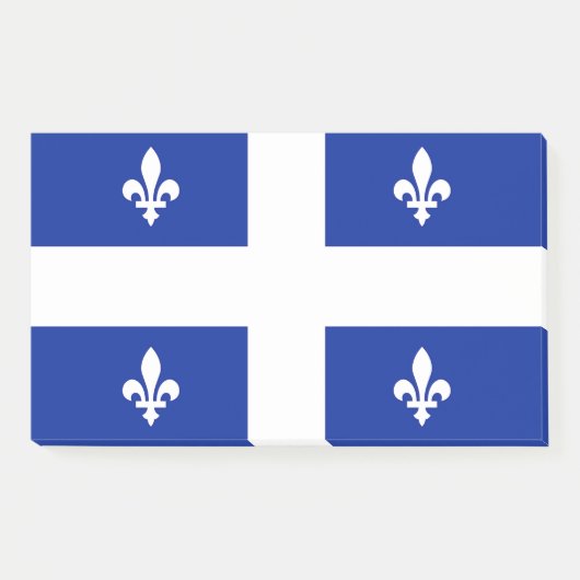 Hinweise unter der Flagge Quebec, Kanada Post-it Klebezettel (Vorderseite)