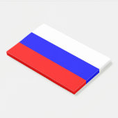 Hinweise unter der Flagge Russlands Post-it Klebezettel (angewinkelt)