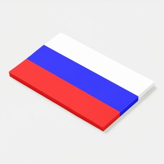 Hinweise unter der Flagge Russlands Post-it Klebezettel (angewinkelt)