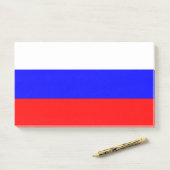 Hinweise unter der Flagge Russlands Post-it Klebezettel (Auf Schreibtisch)