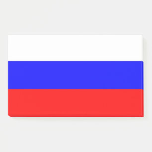 Hinweise unter der Flagge Russlands Post-it Klebezettel