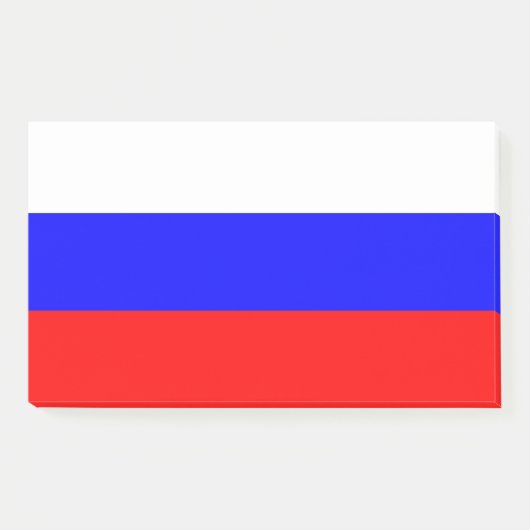 Hinweise unter der Flagge Russlands Post-it Klebezettel (Vorderseite)