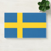 Hinweise unter der Flagge Schwedens Post-it Klebezettel (Büro)