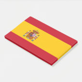 Hinweise unter der Flagge Spaniens Post-it Klebezettel (angewinkelt)