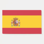 Hinweise unter der Flagge Spaniens Post-it Klebezettel (Vorderseite)
