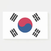 Hinweise unter der Flagge Südkoreas Post-it Klebezettel (Vorderseite)
