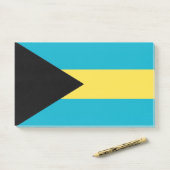 Hinweise unter der Flagge von Bahamas Post-it Klebezettel (Auf Schreibtisch)