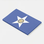 Hinweise unter der Flagge von Houston, USA Post-it Klebezettel (angewinkelt)