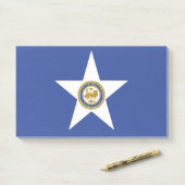 Hinweise unter der Flagge von Houston, USA Post-it Klebezettel (Auf Schreibtisch)