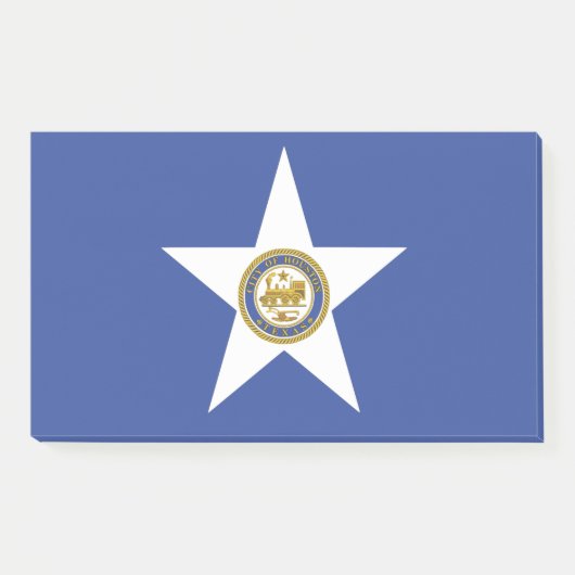 Hinweise unter der Flagge von Houston, USA Post-it Klebezettel (Vorderseite)