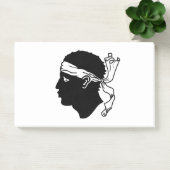 Hinweise unter der Flagge von Korsika Post-it Klebezettel (Büro)