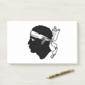 Hinweise unter der Flagge von Korsika Post-it Klebezettel (Auf Schreibtisch)