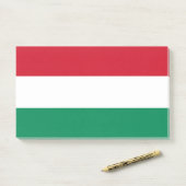 Hinweise unter ungarischer Flagge Post-it Klebezettel (Auf Schreibtisch)