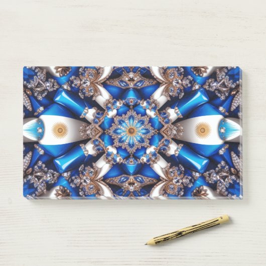 Hinweise zu argentinischen Farben Post-it Klebezettel (Auf Schreibtisch)