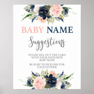 Hinweise zu Babynamen Geschlechtsverkehr Poster