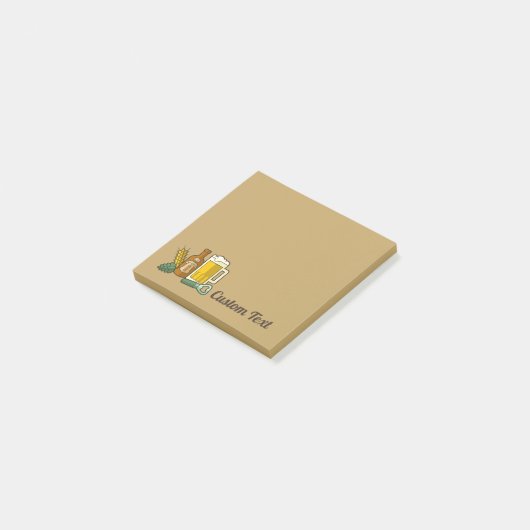 Hinweise zu Biersymbolen Post-it Klebezettel (angewinkelt)