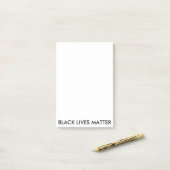 Hinweise zu Black Lives Materie Post-it Klebezettel (Auf Schreibtisch)