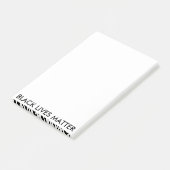 Hinweise zu Black Lives Materie Post-it Klebezettel (angewinkelt)