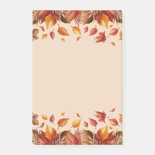 Hinweise zu Blätter von Herbstfarben Post-it Klebezettel (Vorderseite)