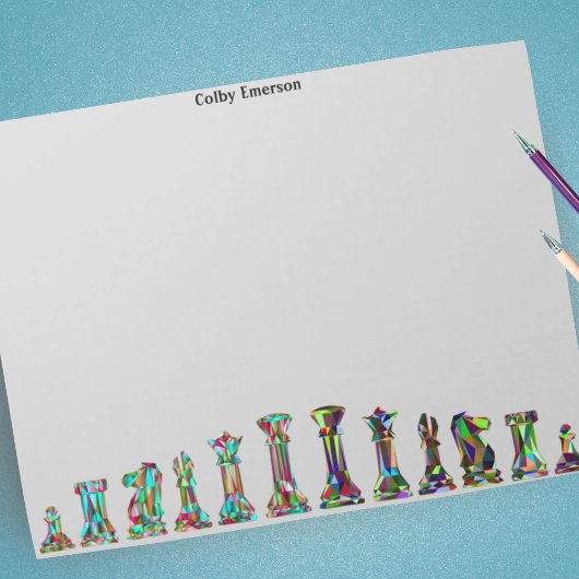 Hinweise zu den Farbschachfiguren der Gamespieler Notizblock