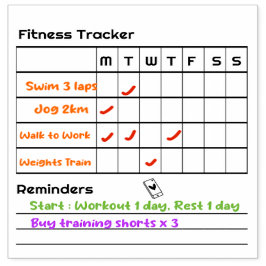 Hinweise zu den wöchentlichen Erinnerungen der Hab Gummistempel