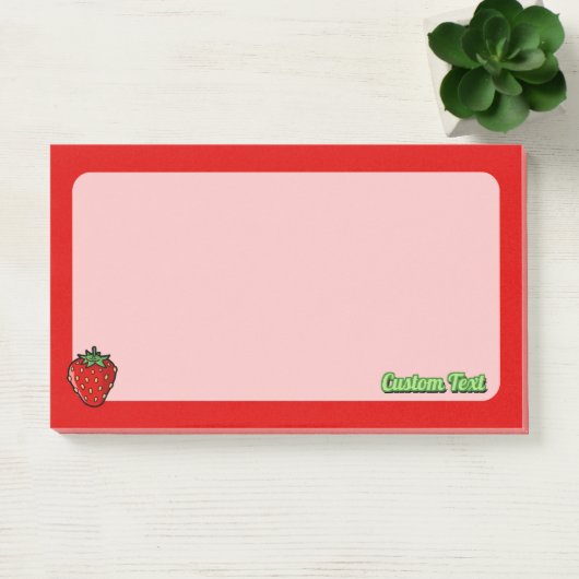 Hinweise zu Erdbeeren Post-it Klebezettel (Büro)