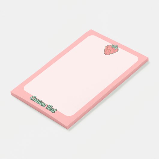 Hinweise zu Erdbeeren Post-it Klebezettel (angewinkelt)