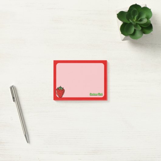 Hinweise zu Erdbeeren Post-it Klebezettel (Büro)