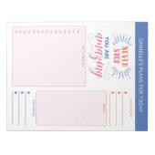 Hinweise zu Erinnerungen und Angeboten von Planerz Notizblock (Vorderseite)