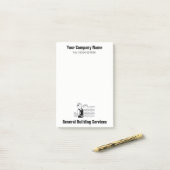 Hinweise zu Gebäude-Services für Builder Post-it Klebezettel (Auf Schreibtisch)