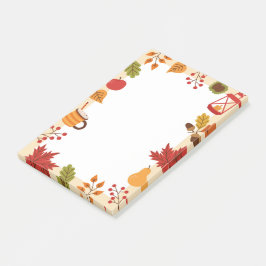 Hinweise zu Herbstelementen Post-it Klebezettel