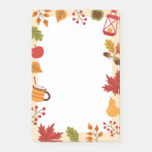 Hinweise zu Herbstelementen Post-it Klebezettel (Vorderseite)