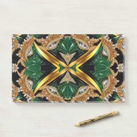 Hinweise zu jamaikanischen Farben Post-it Klebezettel (Auf Schreibtisch)