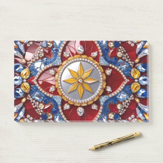 Hinweise zu kolumbianischen Farben Post-it Klebezettel (Auf Schreibtisch)