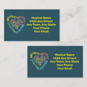 Hinweise zu Musiktexten Visitenkarte (Vorne/Hinten)