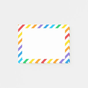 Hinweise zu Regenbogenstreifen Post-it Klebezettel