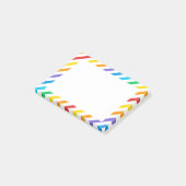 Hinweise zu Regenbogenstreifen Post-it Klebezettel (angewinkelt)