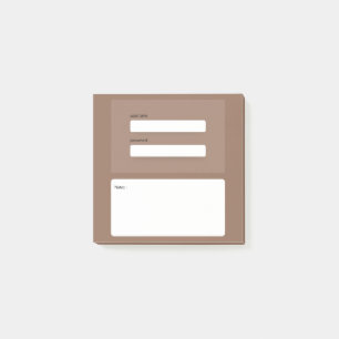 Hinweise zu sicheren und komfortablen Internetkenn Post-it Klebezettel