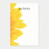 Hinweise zu Sonnenblumen Post-it Klebezettel (Vorderseite)