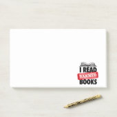 Hinweise zu verbotenen Büchern lesen Post-it Klebezettel (Auf Schreibtisch)