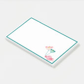 Hinweise zu Vögeln und Blume Post-it Klebezettel (angewinkelt)