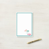 Hinweise zu Vögeln und Blume Post-it Klebezettel (Auf Schreibtisch)