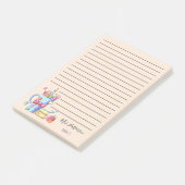 Hinweise zu Wasserfarbenfrohen Lehrern Post-it Klebezettel (angewinkelt)