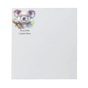 Hinweise zu Watercolor Koala Bear Australische Kun Notizblock
