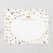 Hinweise zu Weisheitswissen für Hochschulabsolvent Hinweiskarte (Vorne/Hinten)