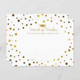 Hinweise zu Weisheitswissen für Hochschulabsolvent Postkarte