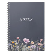 Hinweise zu Wildblumen für die Aquarellfläche Notizblock (Vorderseite)