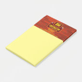 Hinweise zum Auftragnehmer Post-it Klebezettel (angewinkelt)