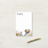 Hinweise zum Blumenbike Post-it Klebezettel (Auf Schreibtisch)