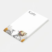 Hinweise zum Blumenbike Post-it Klebezettel (angewinkelt)